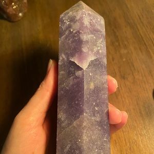 Large Lepidolite Tower